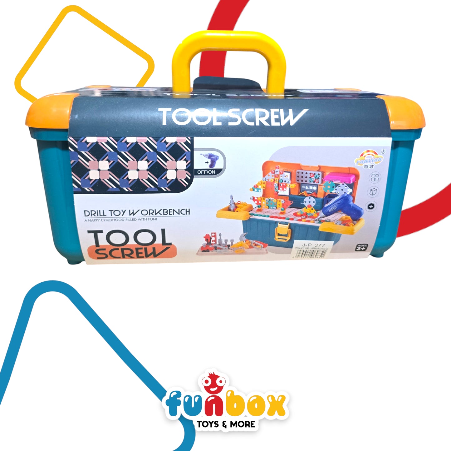 Tool Screw Drill Toy Workbench – Interactive Play Set with Automatic Screwer