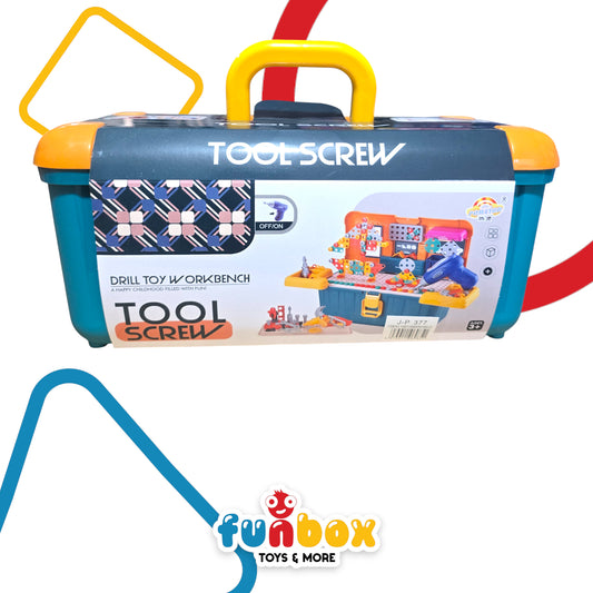 Tool Screw Drill Toy Workbench – Interactive Play Set with Automatic Screwer