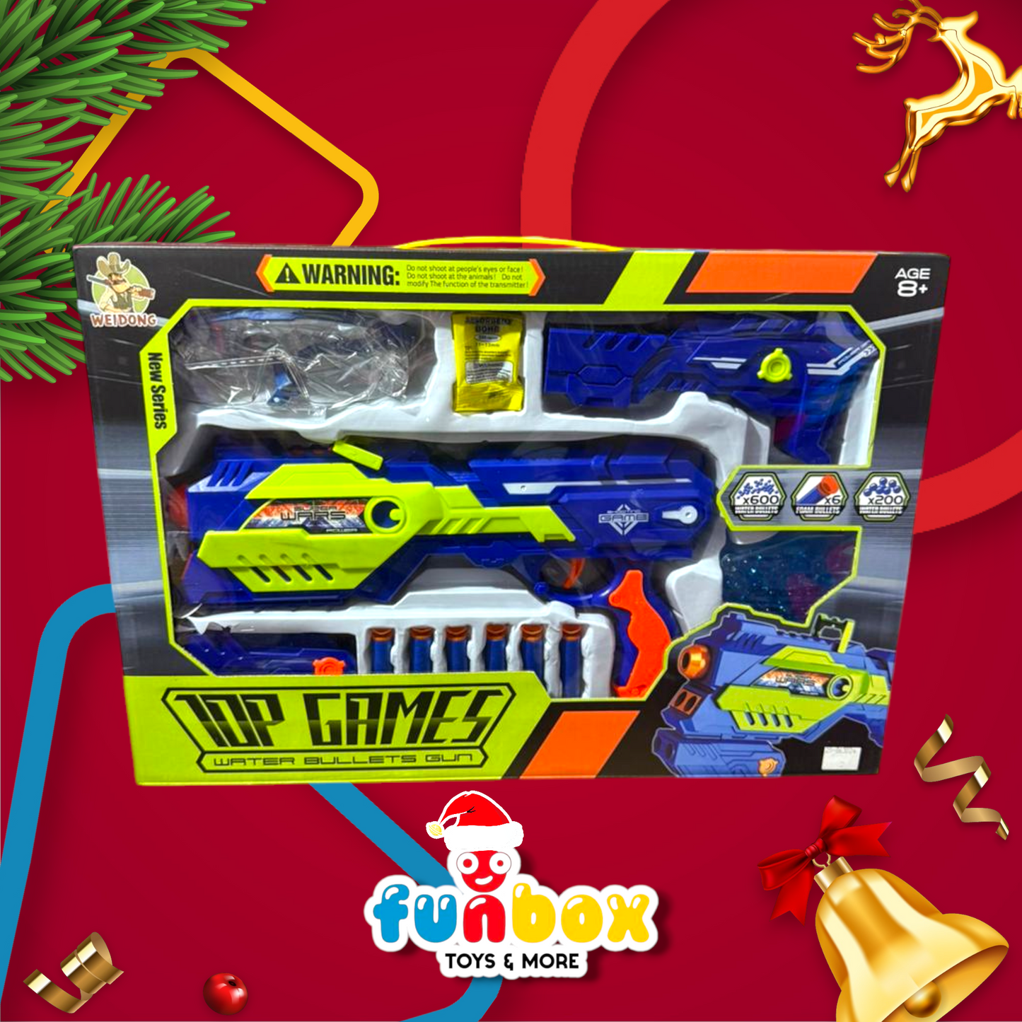 Top Games Blaster Series – Foam & Water Bullet Fun for Ages 8+!