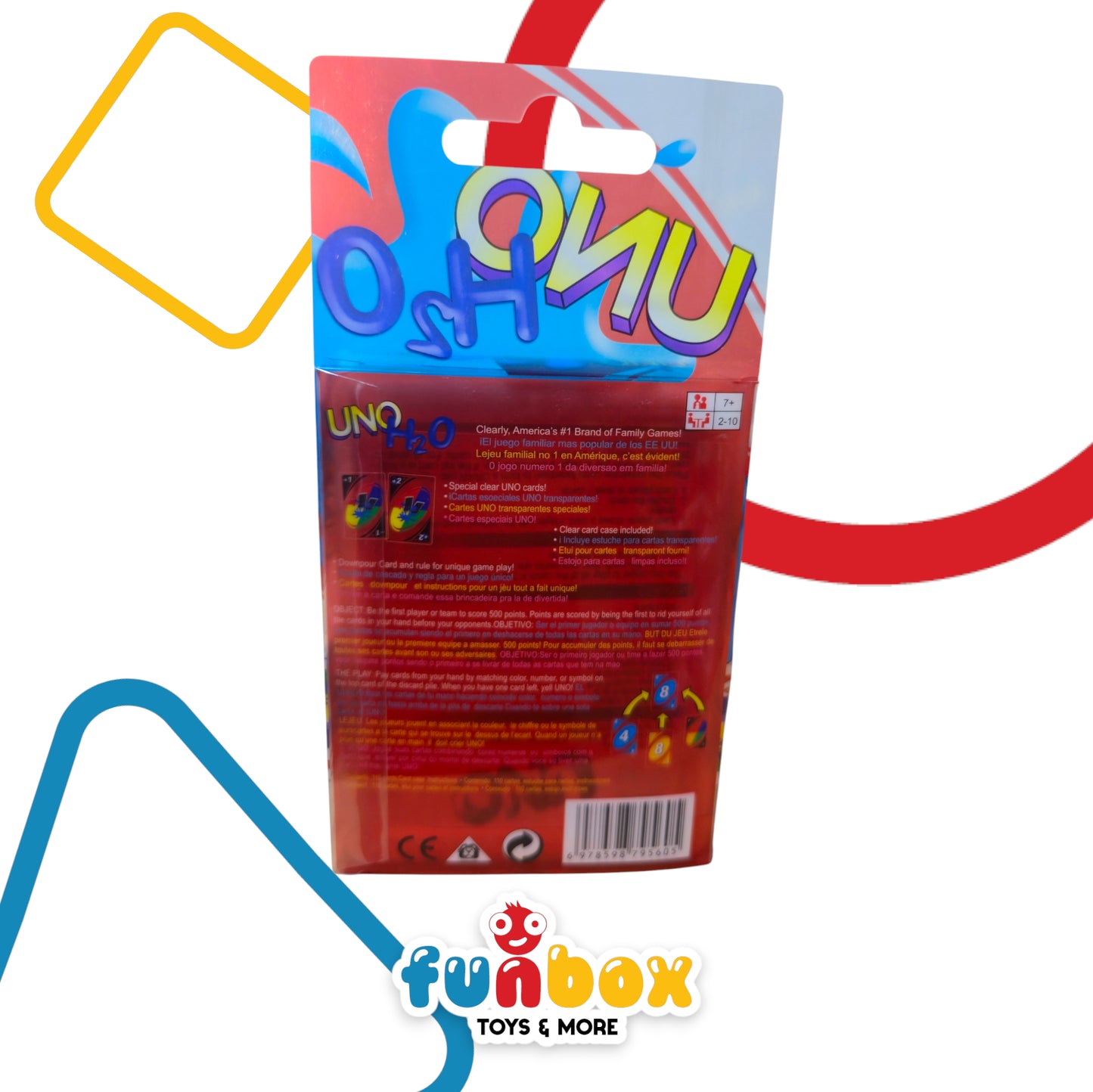 UNO H2O – Waterproof Clear Cards Game for 2–10 Players