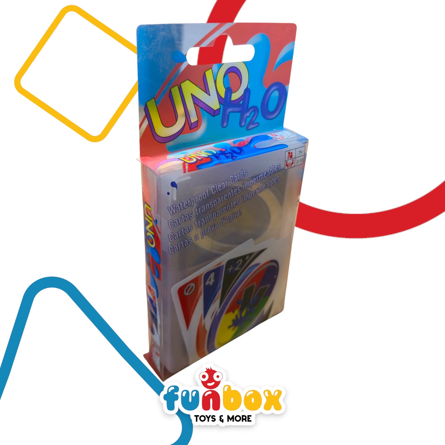 UNO H2O – Waterproof Clear Cards Game for 2–10 Players
