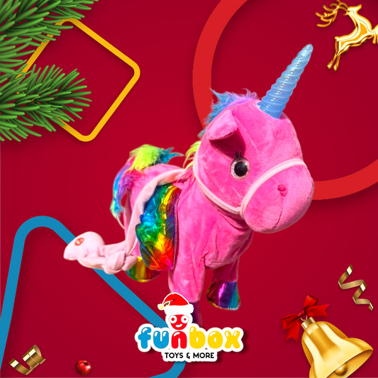 Winged Unicorn Plush – Colorful Magic for Ages 3+!