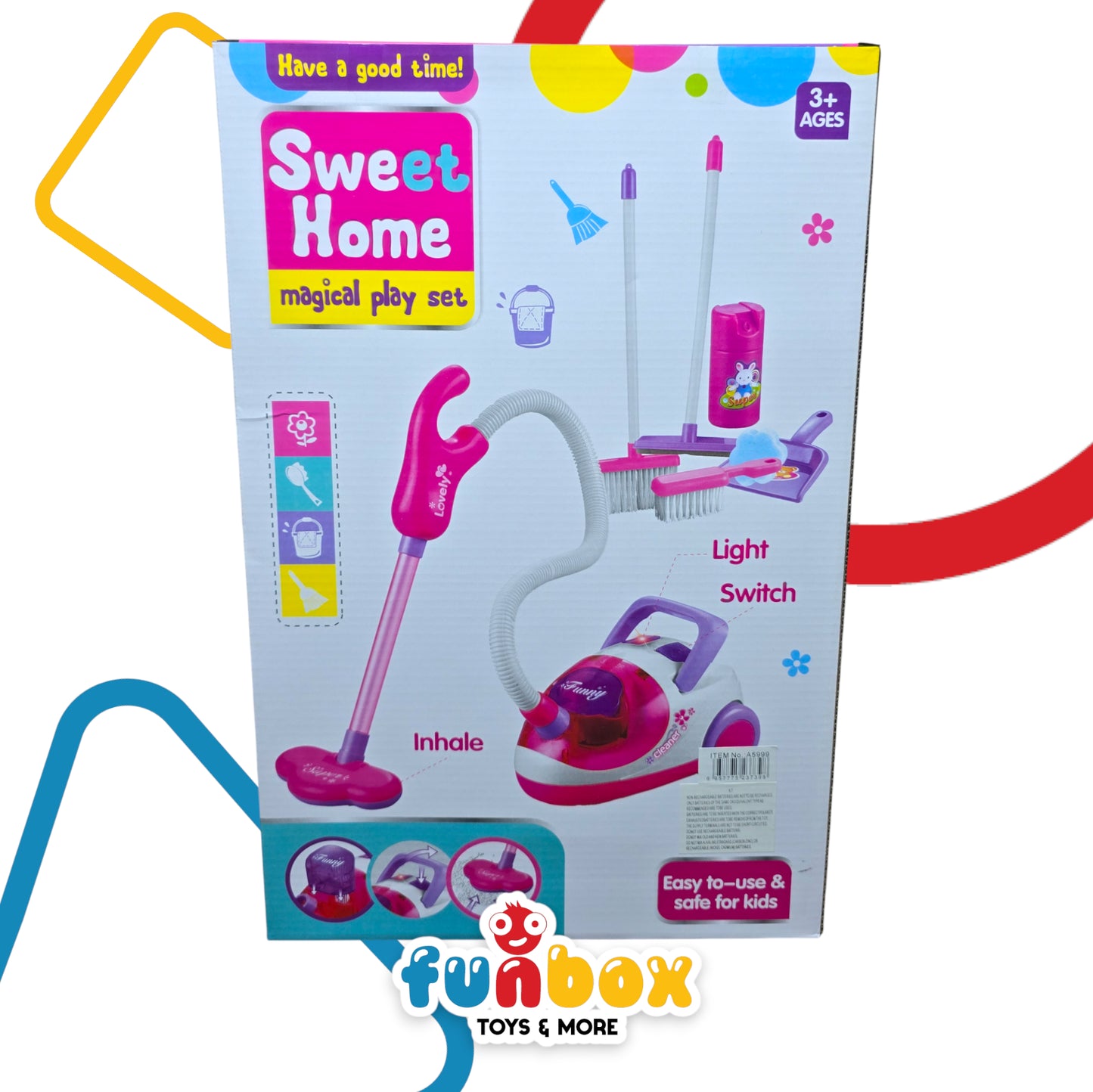 Vacuum Cleaner Sweet Home Play Set – Magical Toy with Artistic Design for Kids
