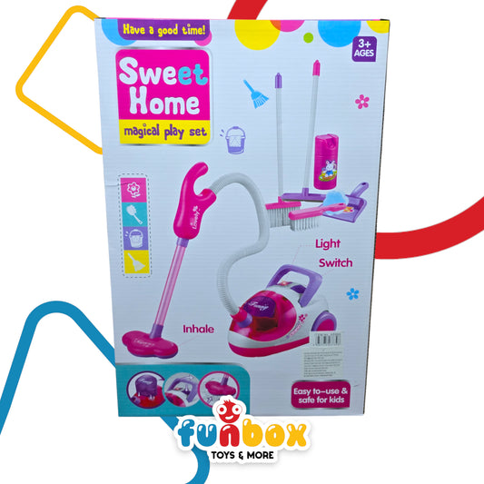 Vacuum Cleaner Sweet Home Play Set – Magical Toy with Artistic Design for Kids